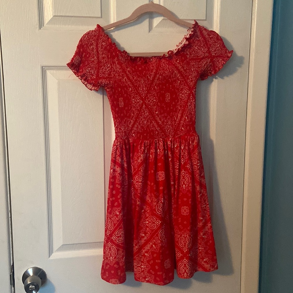 Red Bandana Romper, L